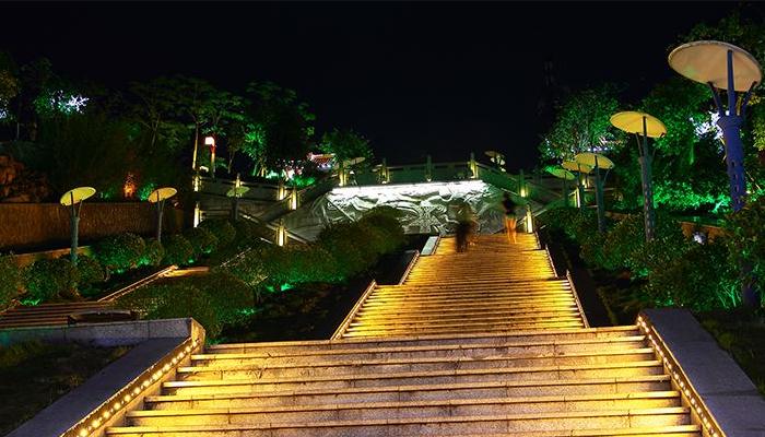 公園園林景觀照明設(shè)計步道照明設(shè)計效果圖