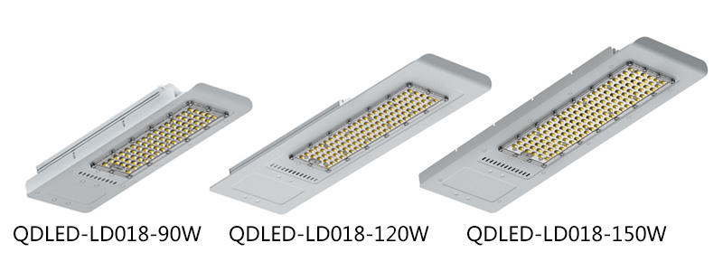 超薄鋁貼片LED路燈90W-150W系列功率圖片展示