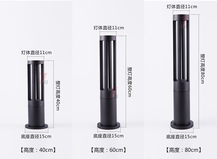 (QDCPD-017)F(xin)ALEDƺ40cm60cm80cmͬ߶Ҏ(gu)ߴʾD