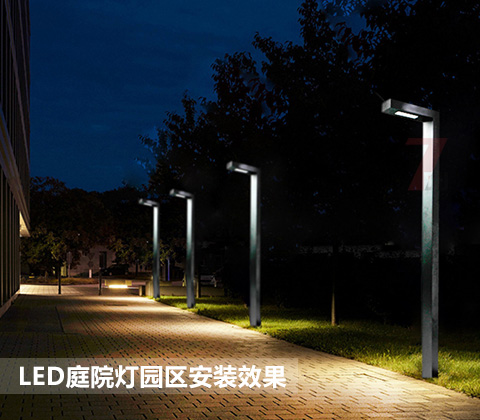 QDTYD-019現(xiàn)代園林步道7字形LED庭院燈園區(qū)步道安裝實(shí)拍